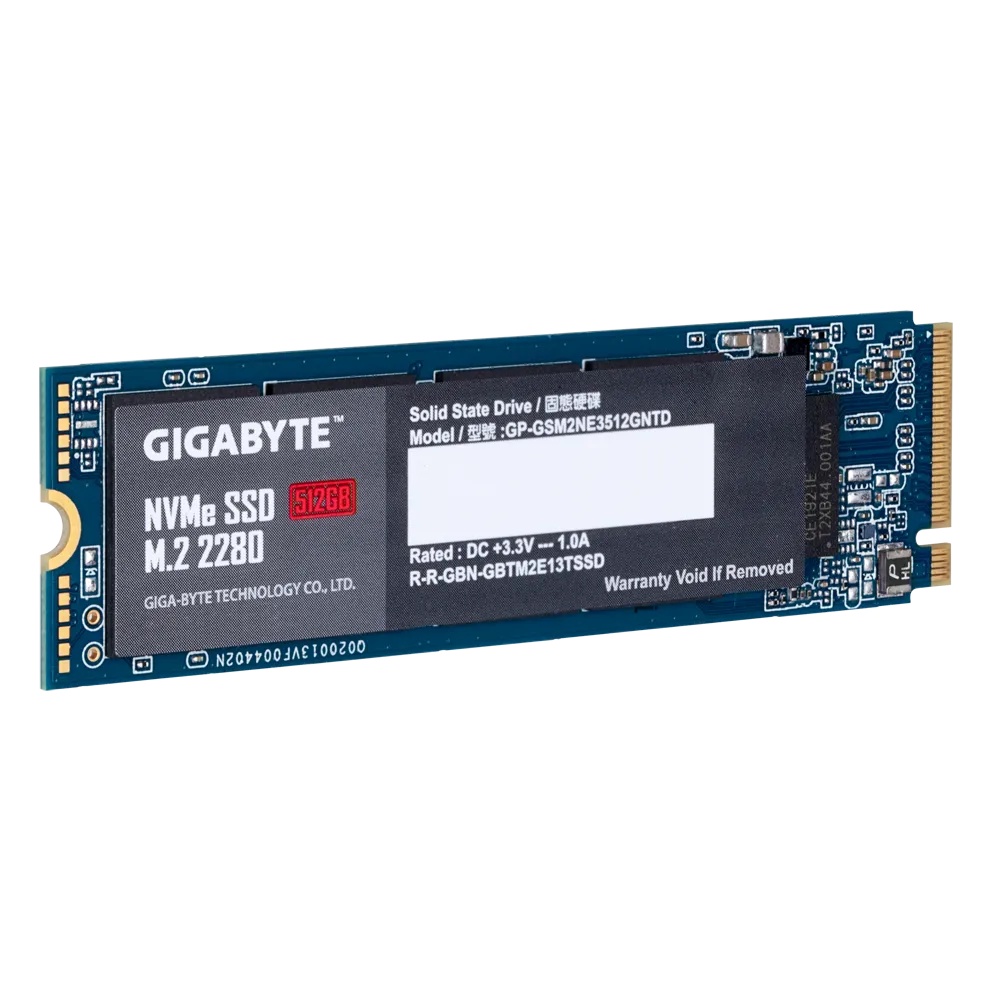 SSD GIGABYTE 512GB - NVME 1.3 PCIe Gen3x4 PCIe M.2 2280 M2