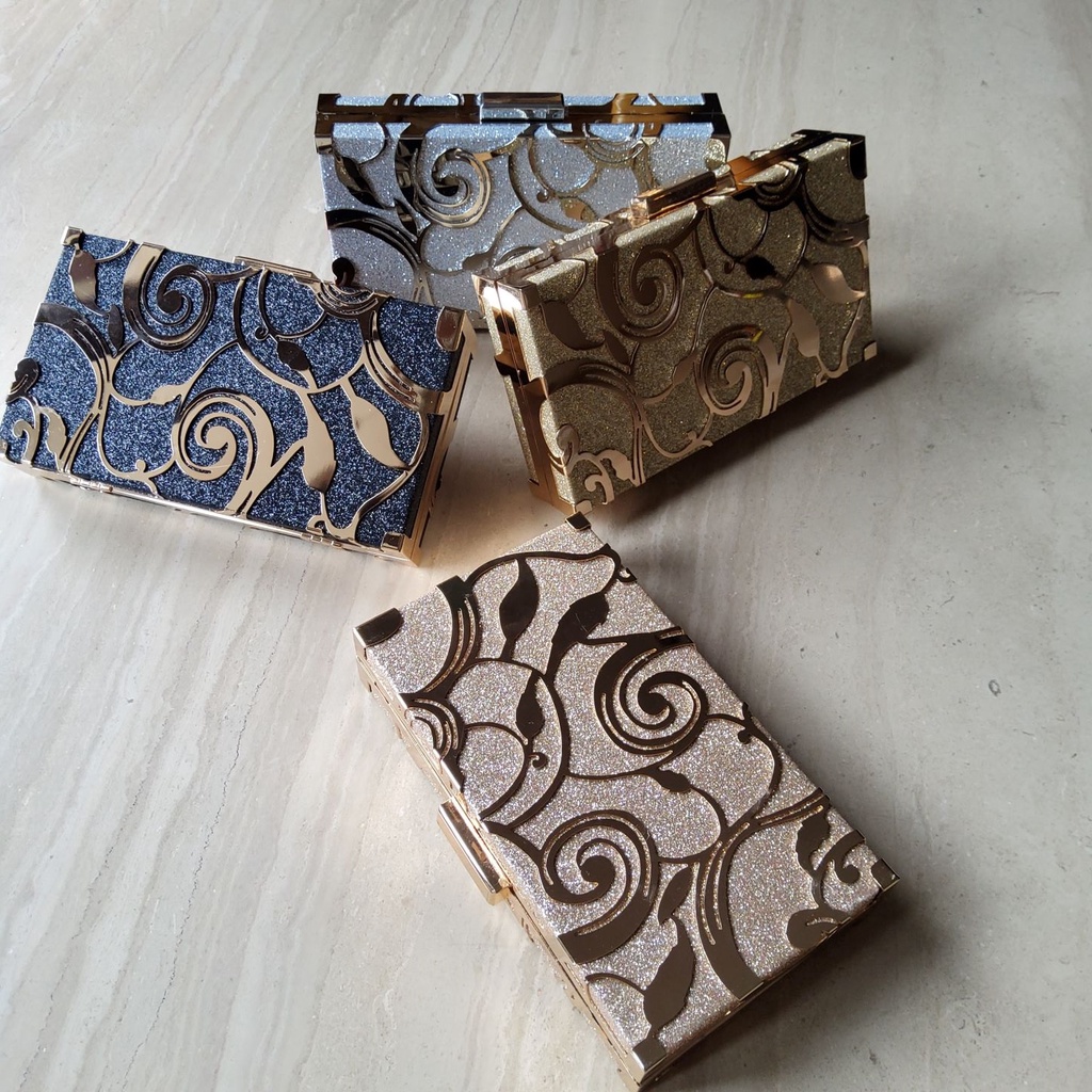 FARNELL - Model Baru! Clutch Farnell Tas Pesta Kondangan Wanita Diamond AL152 Cantik Elegan