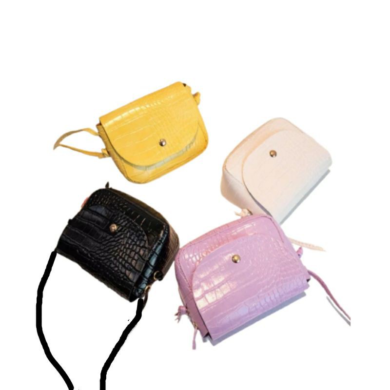 dem_sare / DS1085 - JESSYKA Tas Wanita Mini Selempang Vintage Croco Slingbag Mini Fashion Wanita