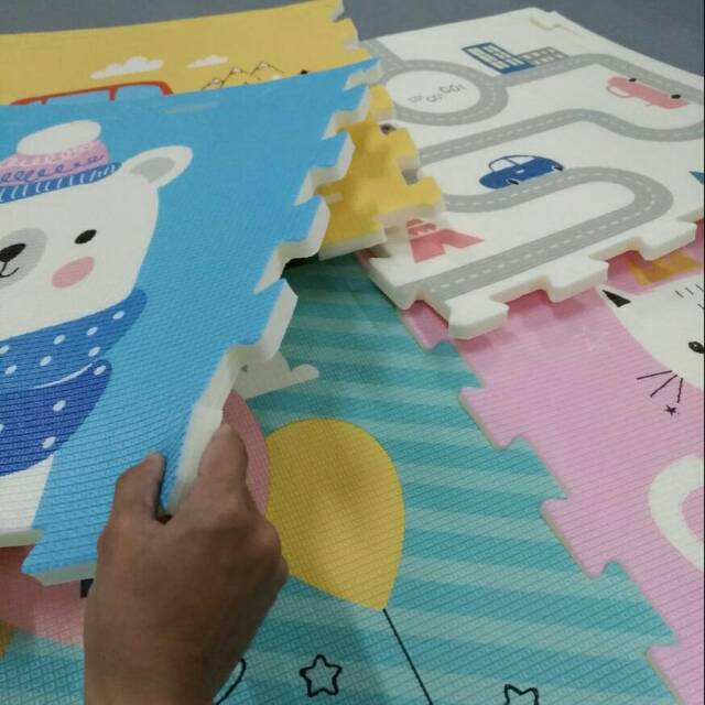 Puzzle Mat 60x60x2cm / Playmat Puzzle Premium / Alas Lantai Puzzle