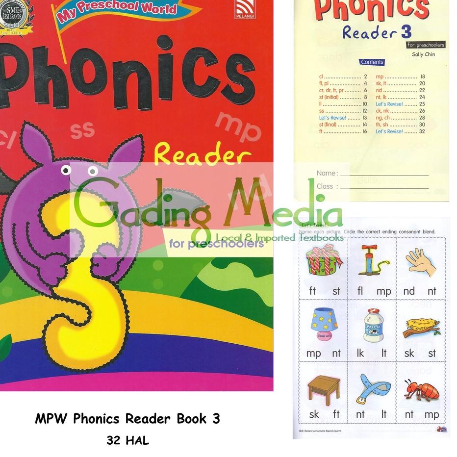 

민 KINDERGARTEN PHONICS - MPW Phonics Reader/Activity Book 1 - 4 Terbaru
