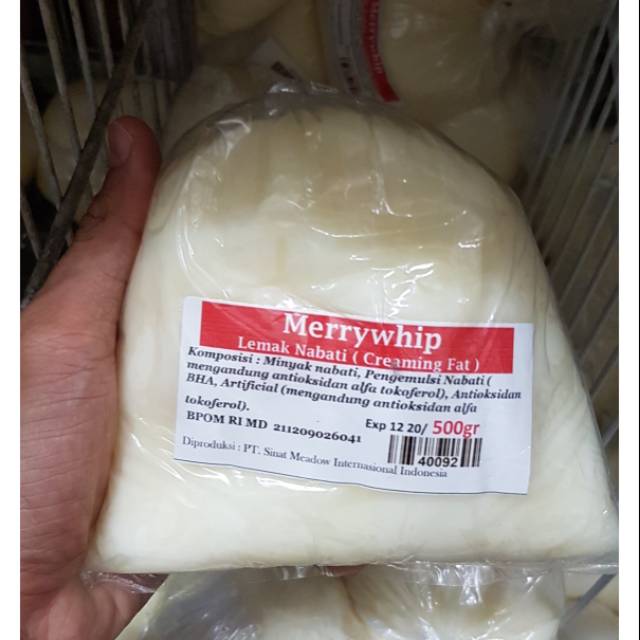 

MERRYWHIP Lemak Nabati / Creaming Fat 500gr