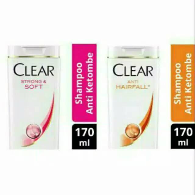 Shampoo Clear anti hairfall/strong&soft 170ml x2