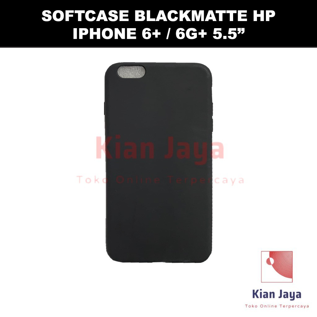 Softcase Blackmatte Handphone iPhone 6 Plus / 6+ / 6G+ 5,5&quot; Antishock, Casehp, Siliconcase, Slim Design