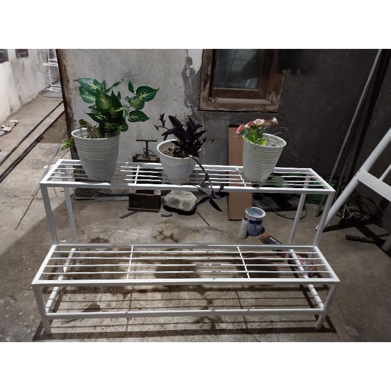 rak bunga besi susun 2