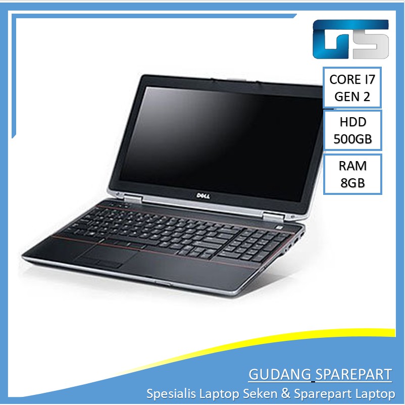 Dell Invidia E6520 Intel Core i7 RAM 8GB 500GB Laptop Bekas Murah Notebook Second Terbaik