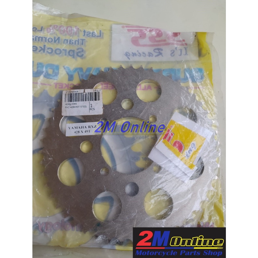 Mdr Gear Belakang RXZ 428 x 49T SSS Racing