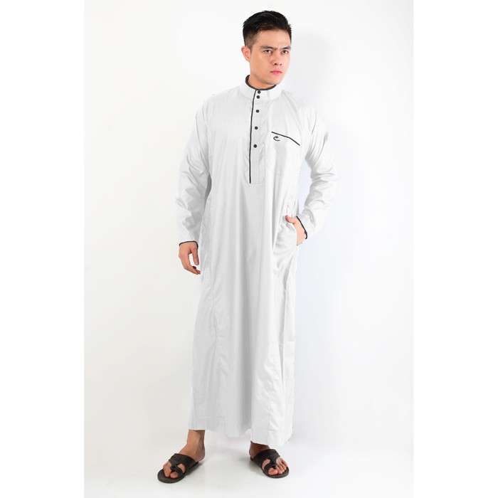 Pakaian Gamis / Muslim Pria Jubah Asafi AL-ISRA / jubah pria gamis / pakaian muslim pria