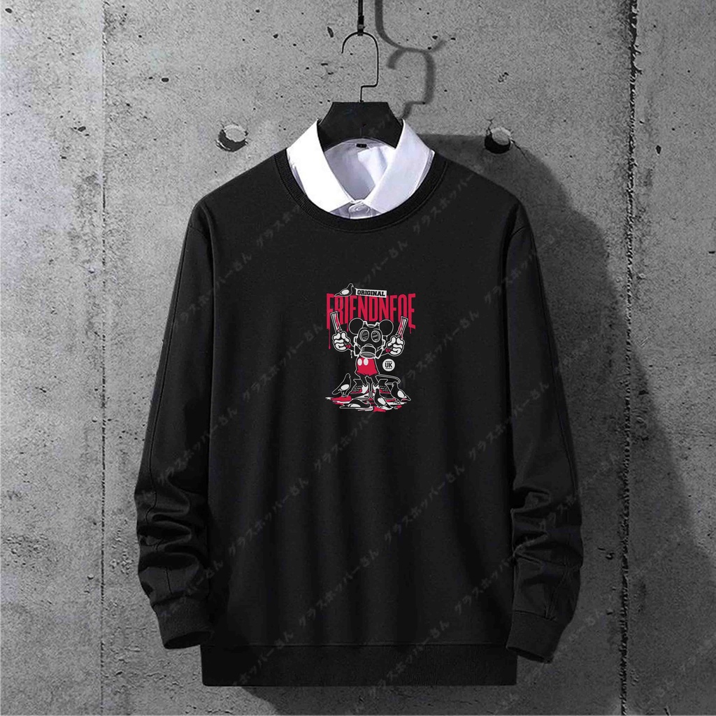 D'Cuanin crewneck gambar . suiter . switer . sweater laki . switer cowok . hoodie . switer . jaket pria distro jepang . jaket switer hoodie . sweater hoodie pria distro original . jaket hoodie pria . suiter . switer polos . hoodie pria distro jepang style-Friends