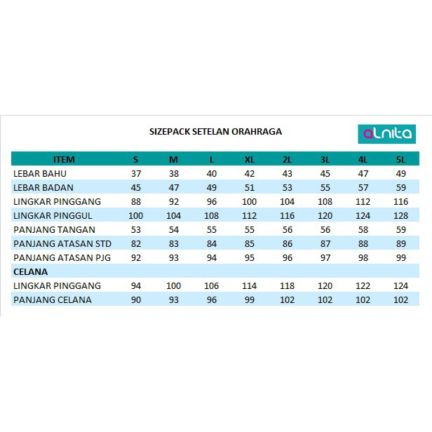 ALNITA SETELAN SPORT SYAR'I ASRI 013 S SETELAN OLAHRAGA