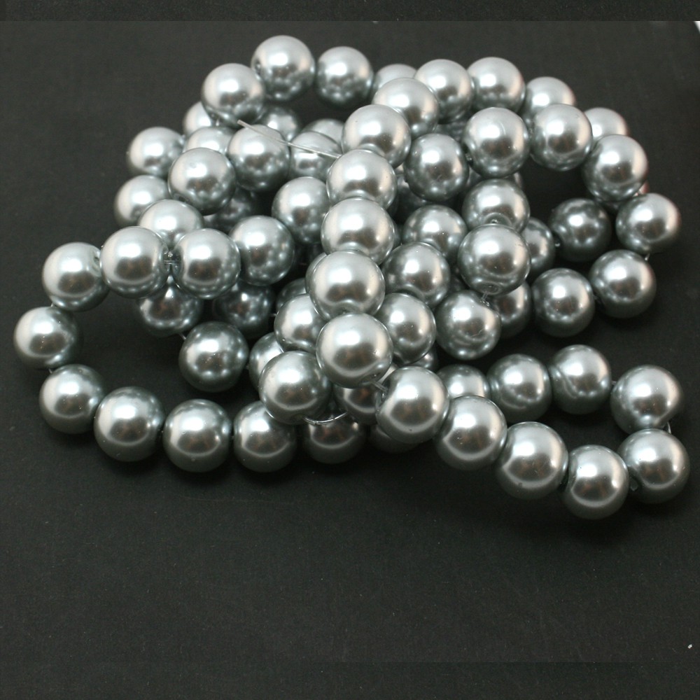 145 / 195 Pcs Manik-Manik Bola Mutiara Imitasi Ukuran 4 / 6mm Untuk Membuat Perhiasan Gelang Kalung