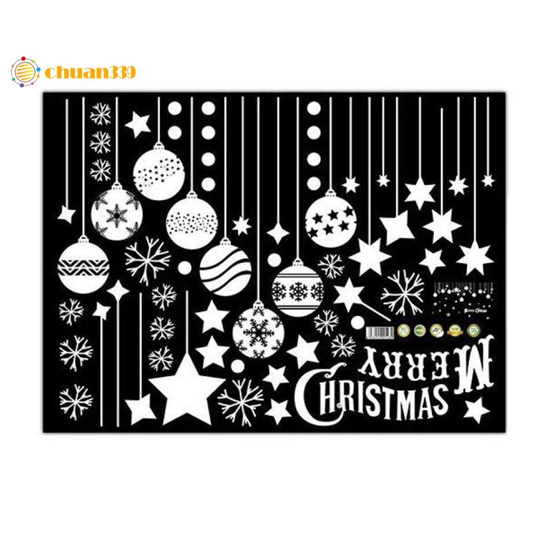 Stiker Dinding Decal Model Murah Desain Joyeux Noel Dapat Dicopot Ukuran 45x60cm Shopee Indonesia