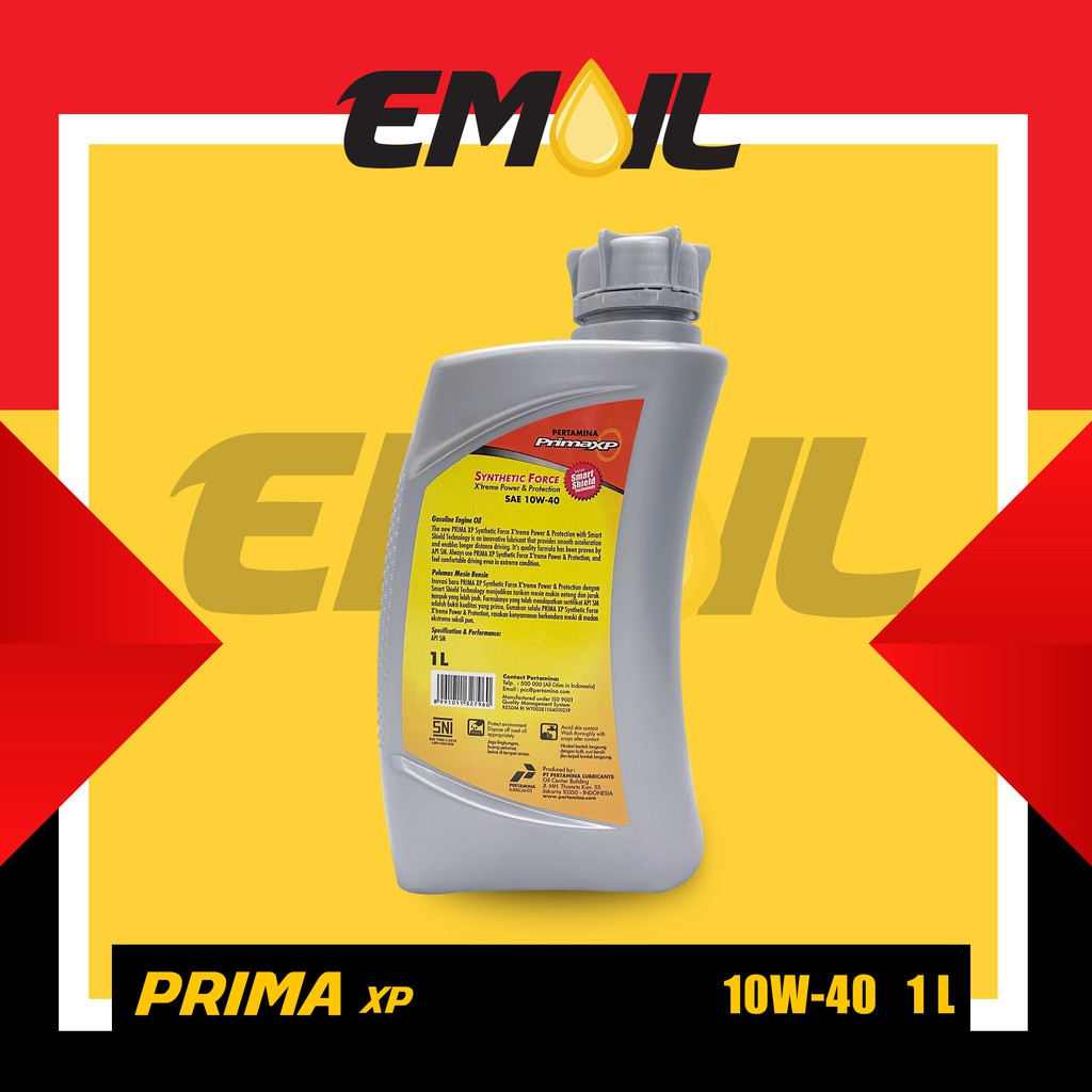 Oli pertamina prima xp sae 10w-40 isi 1 liter