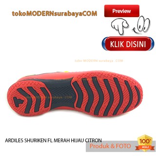  ARDILES  SHURIKEN FL MERAH HIJAU  CITRON sepatu  anak 