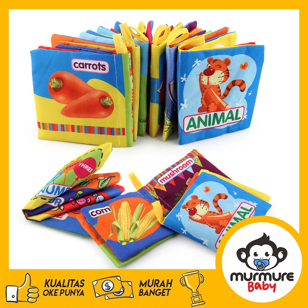 MURMURE.BABY | BUKU BANTAL BAYI / BUKU BAYI / SOFT BOOK BABY BOOK BUKU KAIN / CLOTH BOOK