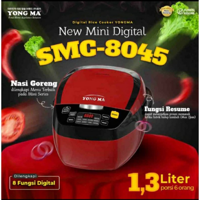 Magic Com Yongma 8045 Digital 1.3Liter