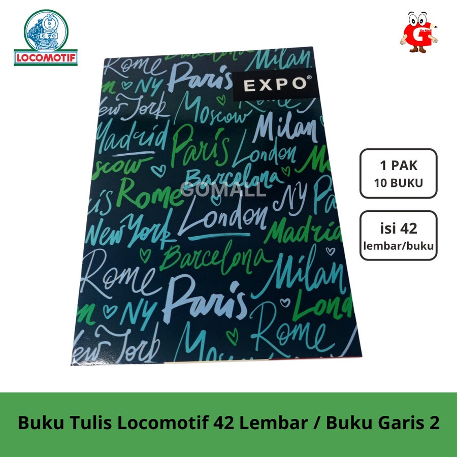 

Buku Tulis Locomotif 42 Lembar / Buku Garis 2