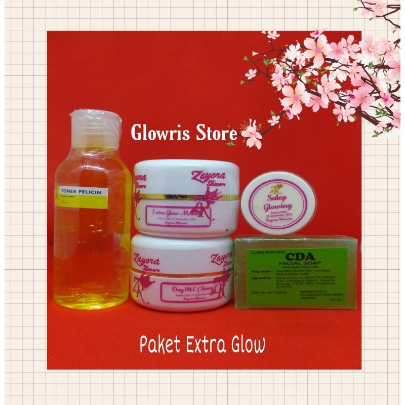 [Pemutih Wajah] Paket Extra Glow by Zayora- Untuk Kulit Wajah Yang Susah Putih