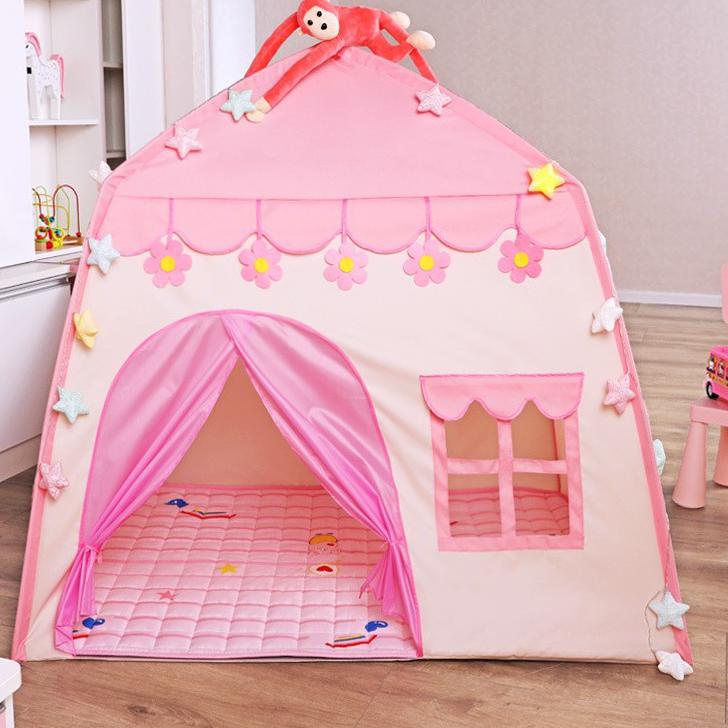 [DISCOUNT ZPJ33] MATOUGUI Tenda Anak Model Rumah Tenda Bermain Princess Castle Outdoor AN8112 Terkin