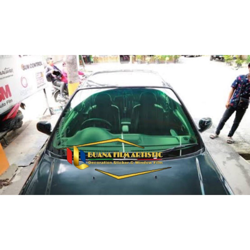 (ORIGINAL) Kaca Film Merk SOLAR SCREEN / Kaca film Soft Green / Kaca film riben hijau botol