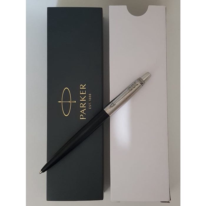 

Pulpen Parker New Jotter Bond street Black ( Hitam ) CT( Klip silver ) promo