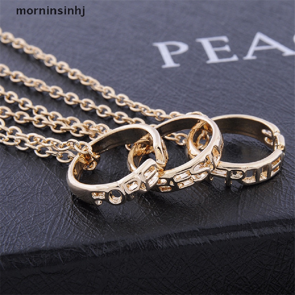 Mornin 3pcs Kalung Rantai Persahabatan Liontin Desain Tulisan Best Friend Forever Untuk Wanita