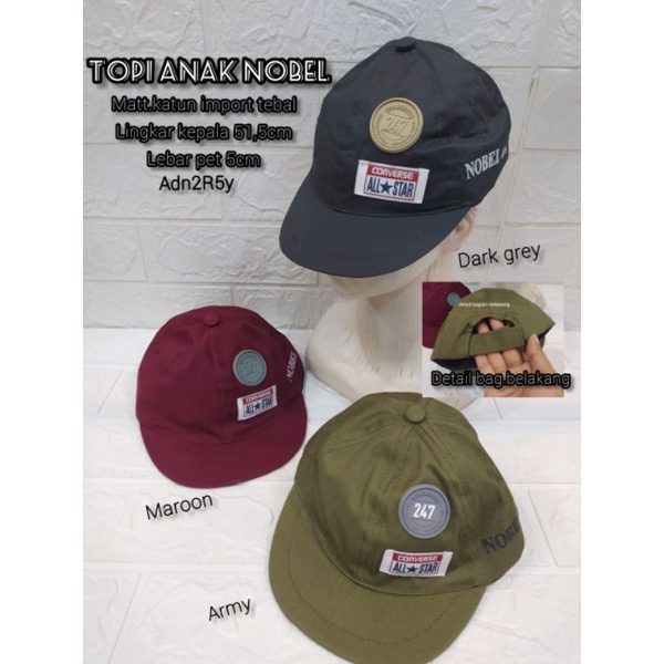topi anak nobel tempel bordil