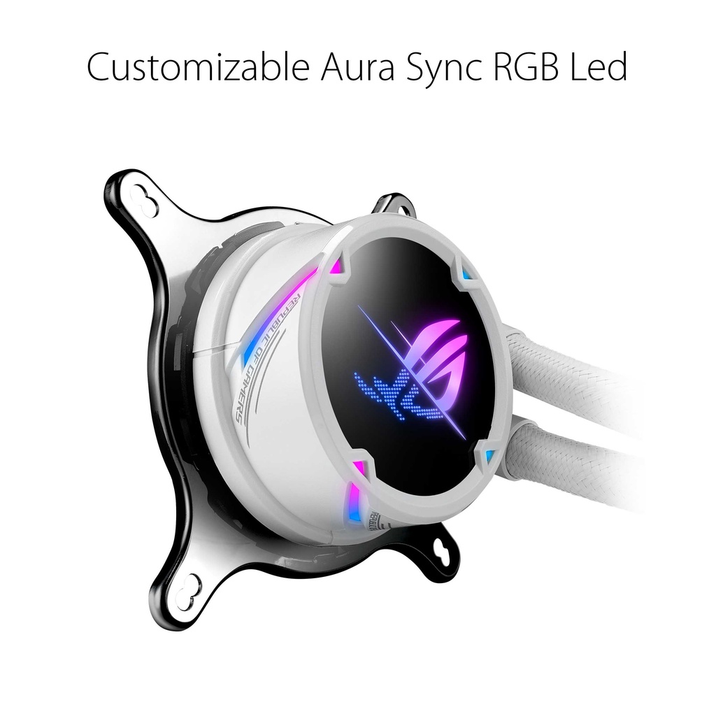 ASUS ROG STRIX LC II 360 ARGB WHITE - Liquid Cooler RGB CPU Cooling