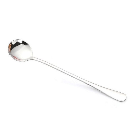 Spoon Stainless Steel Big Round SILVER 16 CM - Sendok Bulat Es Cream Sendok Dessert