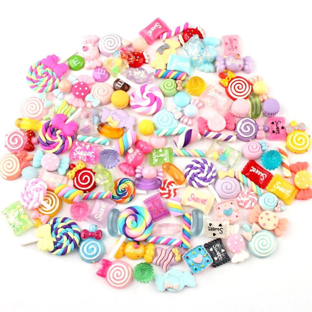 [Elegan] Slime charms Ringan Tidak Beracun Untuk Jepit Rambut Gantungan Kunci croc Aksesoris Permen Pesona Hadiah Perlengkapan scrapbooking