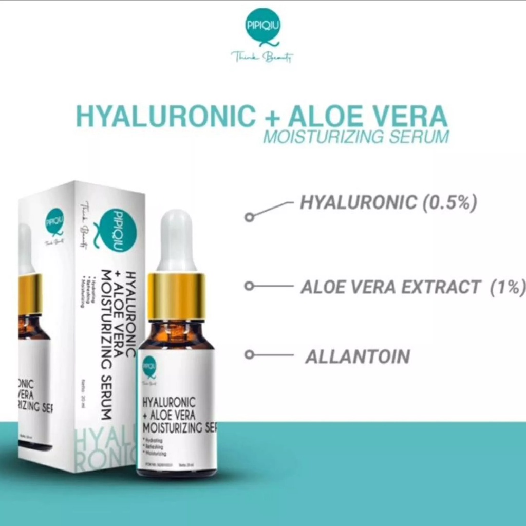 PIPIQIU Serum Gold Plus Vit C Hyaluronic Niacinamide AHA BHA PHA Peeling BPOM (KIM)