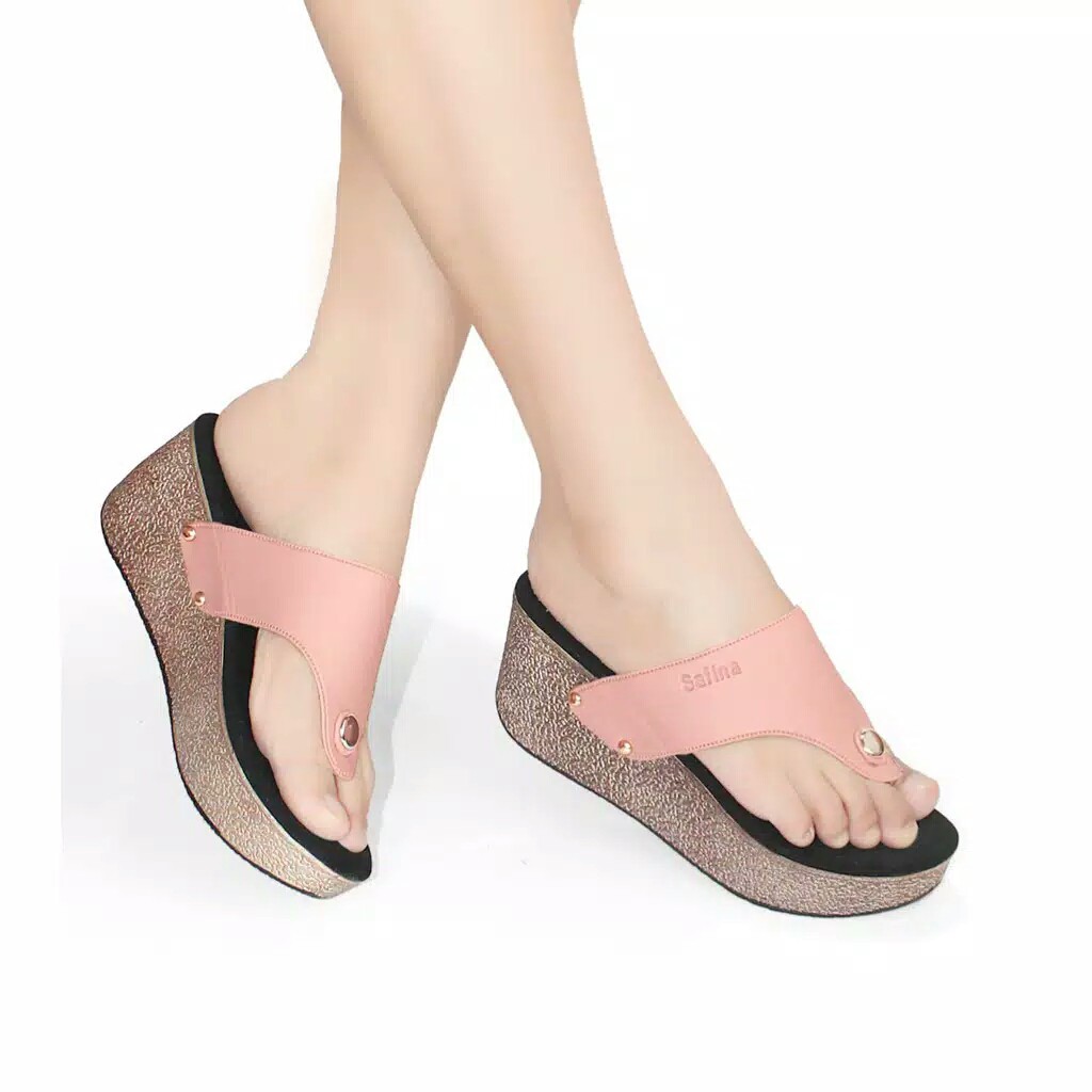 sandal wedges jepit terbaru / casuall/ kondangan/ elegant rizkiana_olshop