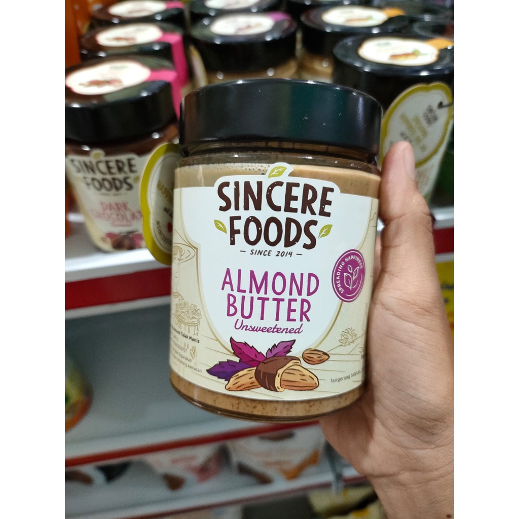 

sincere foods almond butter unsweetened