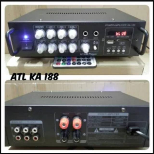 Amplifier power mixer karaoke mini atl ka 188 original