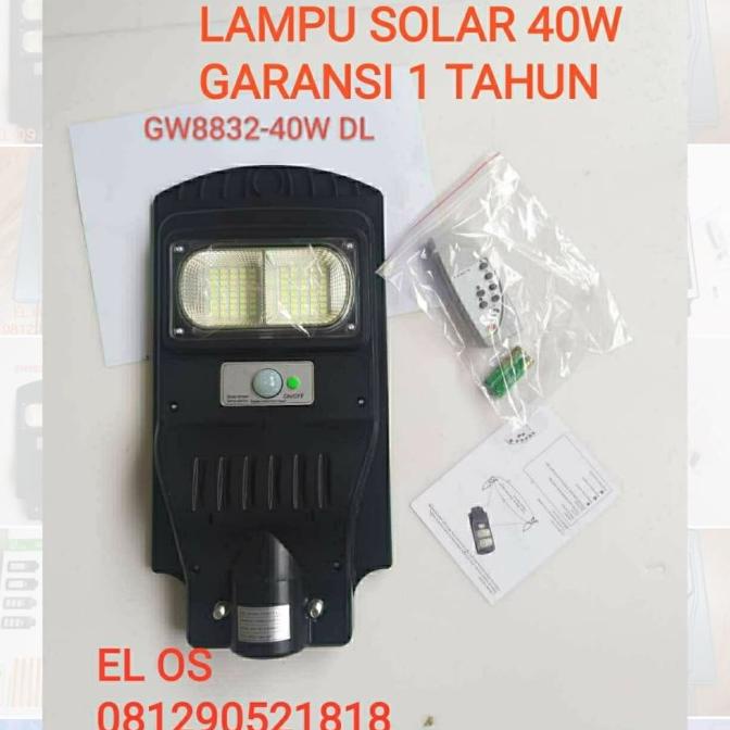 Lampu jalan 40w solar PJU LED solar Cell 40watt