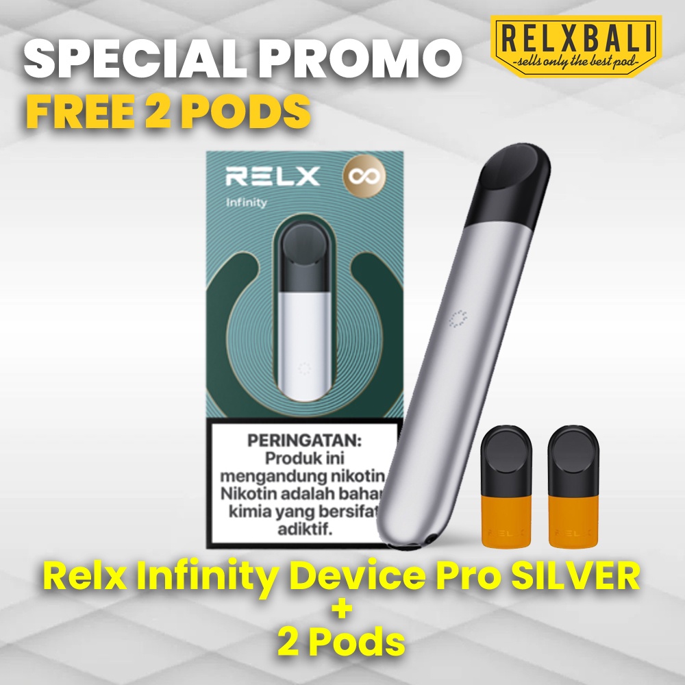 Relx Infinity Device Pro Silver + 2 Pods | Shopee Indonesia