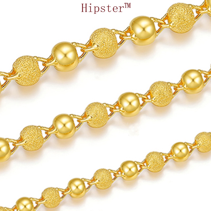 Exquisite Fashion Hot Sale Temperament Glossy round Beads Gold Bracelet