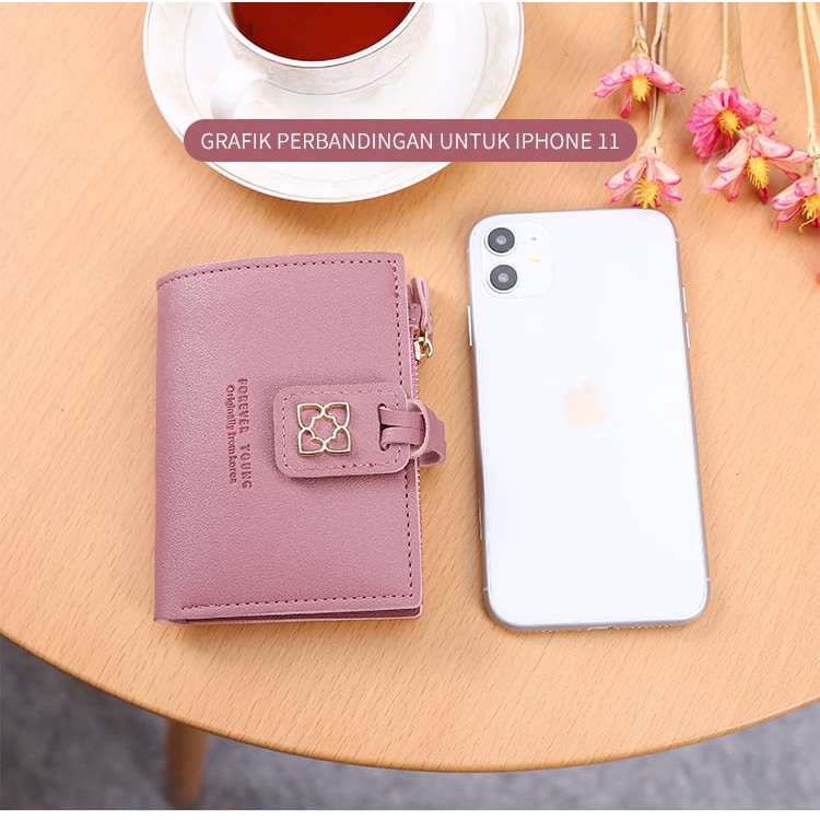 Dompet Wanita D58 import Murah Lipat Kecil Lucu Dan Cantik dompet import real pict TMALL