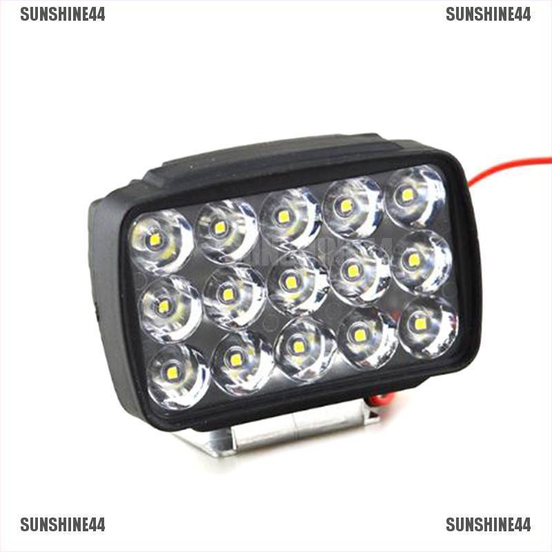 [sun44] Lampu Sorot 15 LED 1000LM untuk Motor / ATV / UTV / Skuter [Bi &amp; fi]