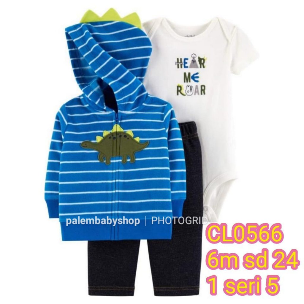 Catell Love Setelan Jaket 3in1 Baby Boy&amp;Girl