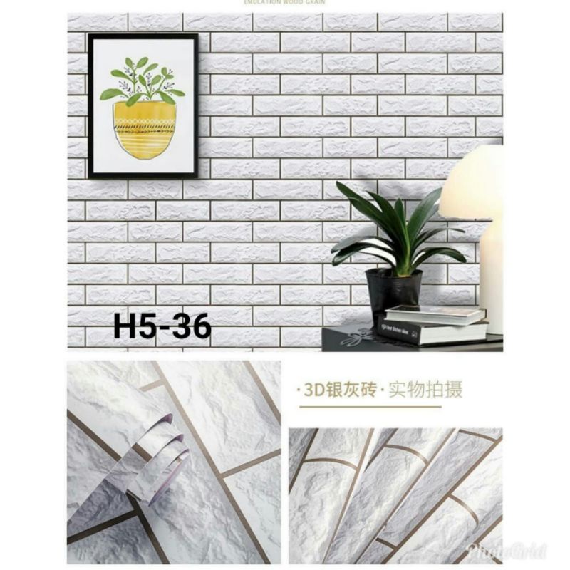 Wallpaper Dinding motif Bata kamar tidur ruang tamu Dapur terbaru