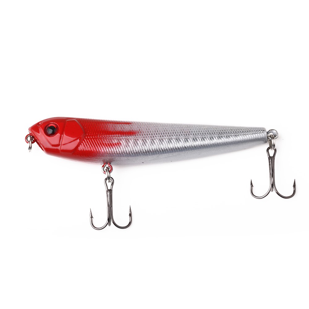 HENGJIA 2pcs/set Umpan Pencil Minnow Pancing Swimbait 9CM/9.6G Topwater Fishing Lure Ikan Bait Kail