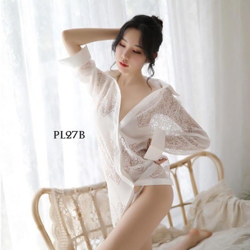 [PALING MURAH] LINGERIE SEXY BAJU TIDUR WANITA BAJU TIDUR SEKSI PREMIUM LACE PUTIH PL27B