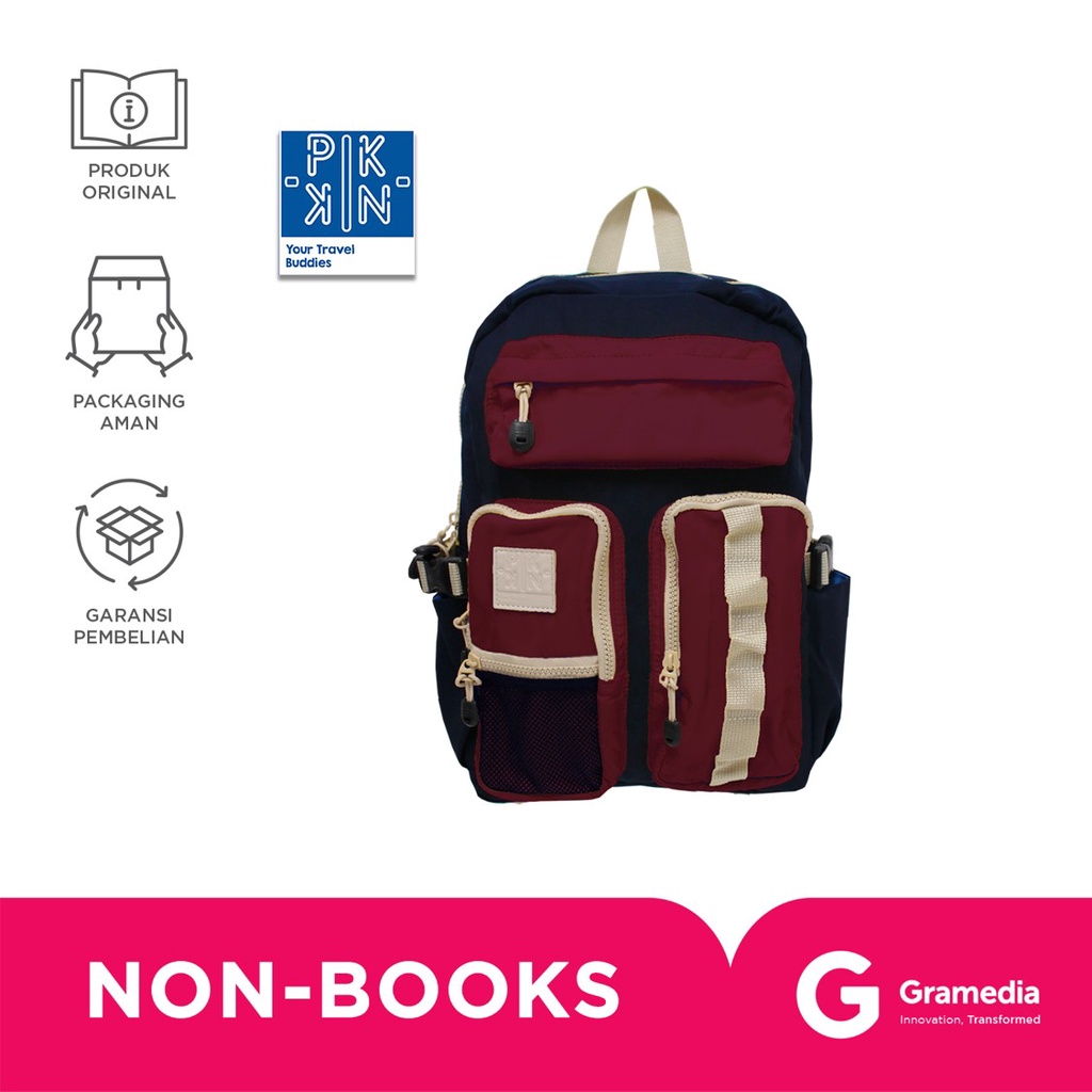 Jual Tas Ransel / Tas Travel / Backpack Piknik Colombo ( Navy Maroon