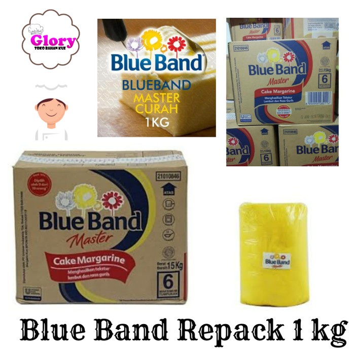 

butter-mentega- mentega blue band serbaguna margarine repack 1kg -mentega-butter.