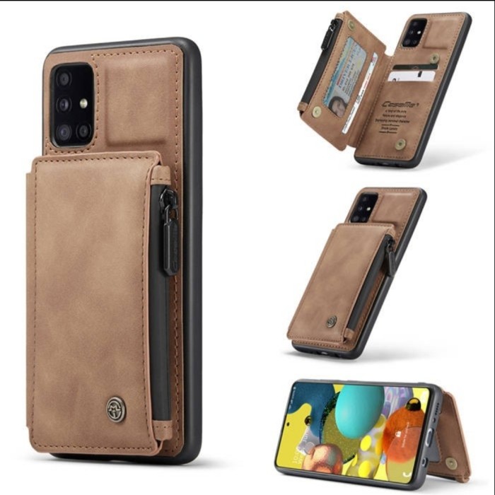 Case CASEME SAMSUNG Galaxy M51 flip standing casing cover dompet kulit