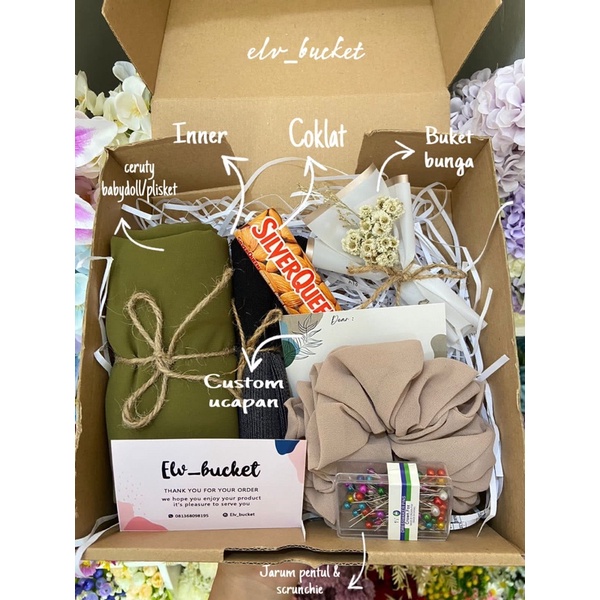 Jual HAMPERS BOX/HAMPERS BOX HIJAB/HAMPERS BIRTHDAY/HAMPERS ULANG TAHUN