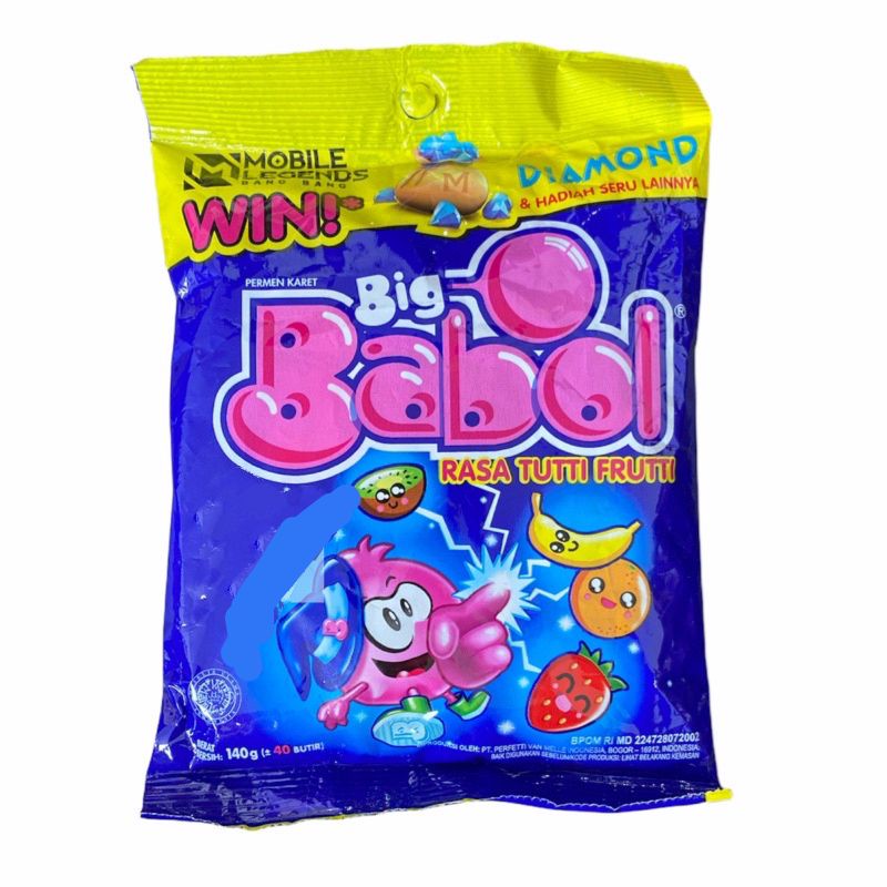 

Grosir. Big Babol MOBILE LEGENDS Permen Karet Sak 140gr (Isi 40butir) Tutti Fruty Mobile Legend