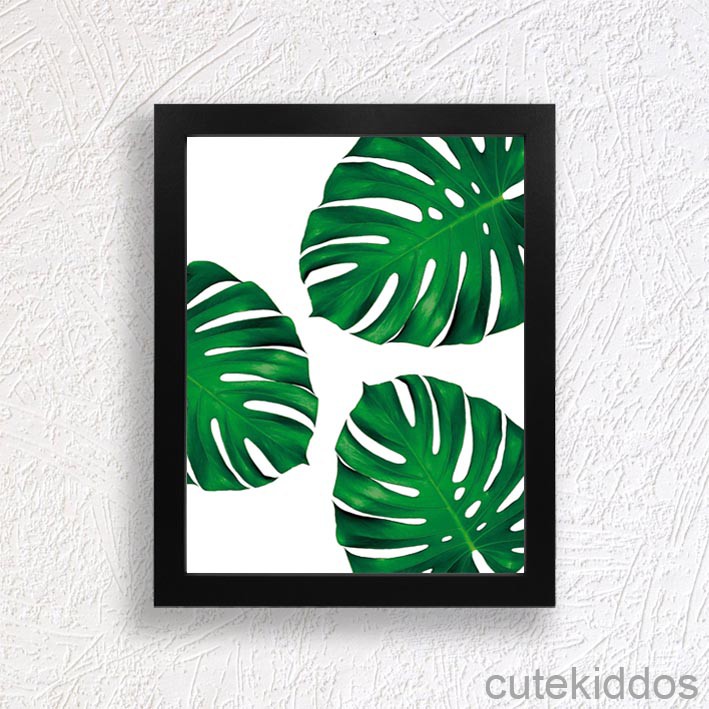 Hiasan Dinding Unik - Daun Monstera - Pigura Home decor ...