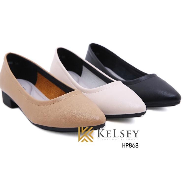 4E1 Kelsey Sepatu Hak Tahu 2,5cm / Sepatu Lancip Kerja Wanita   HP868